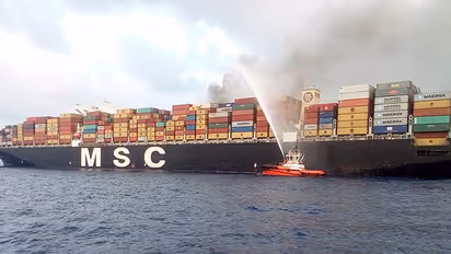 India helps Lanka douse fire on vessel off Colombo coast