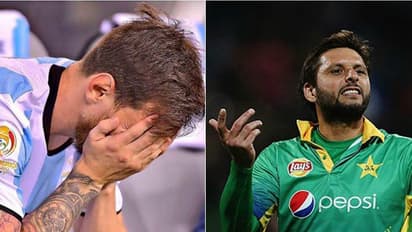 മെസിയുടെ വിരമിക്കല്; വെട്ടിലായത് ഷാഹിദ് അഫ്രീദി