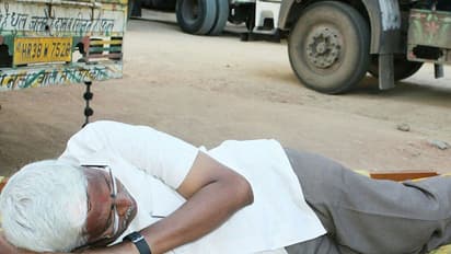 రోడ్డు పక్కన సేదదీరిన ఈ పెద్ద మనిషి ఎవరో చెప్పండి ?