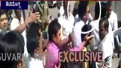 ಶಿವಮೊಗ್ಗದ ಬಿಜೆಪಿ ಕಚೇರಿಯಲ್ಲಿ ಬಿಎಸ್ವೈ-ಈಶ್ವರಪ್ಪ ಬೆಂಬಲಿಗರ ಮಾರಾಮಾರಿ