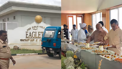 As Gujarat drowns, its Congress leaders continue their holiday at Rs 7,500 per room resort; plan Karnataka darshan