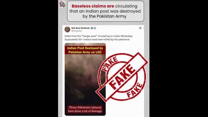 PIB exposes fake video claiming Indian post destroyed by Pakistani Army (Photo/X @PIBFactCheck)