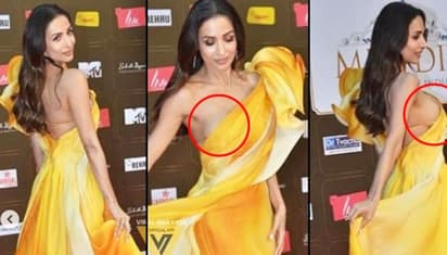 sachin and babi light blue dress Halsey wardrobe malfunction: Singer flashes on red carpet