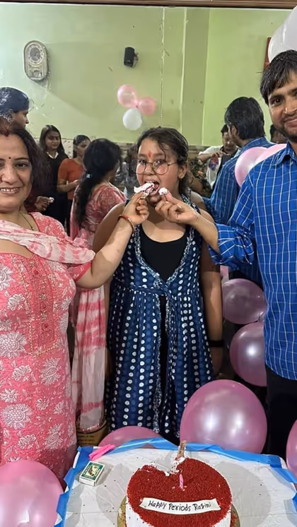 बेटी का पहला पीरियड और ग्रांड पार्टी