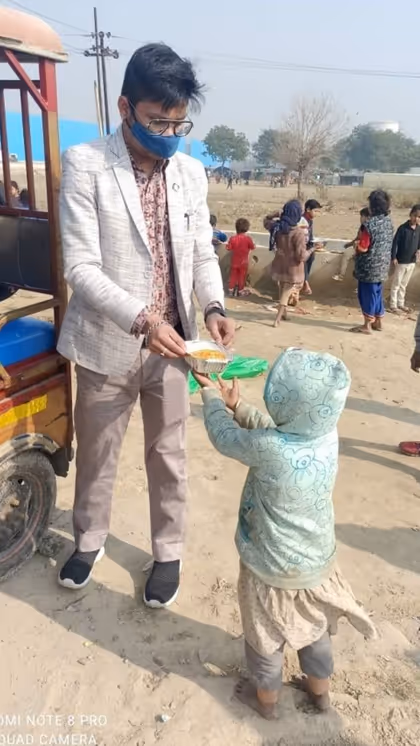 Dev collected trash from roads and railway stations to earn a living.