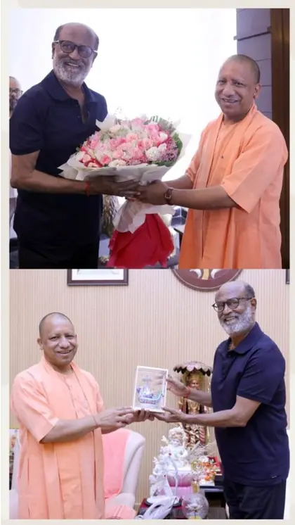 रजनीकांत और योगी आदित्यनाथ के बीच कई मुद्दों पर बात भी हुई।