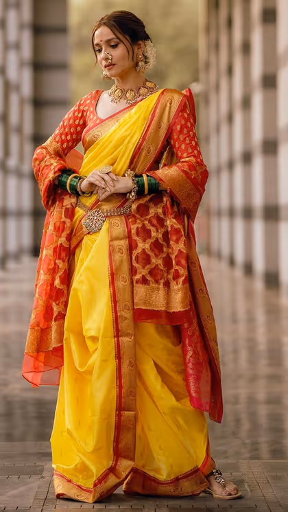 10 मराठी ब्राइडल साड़ी के लिए देखें Ankita Lokhande का वॉर्डरोब