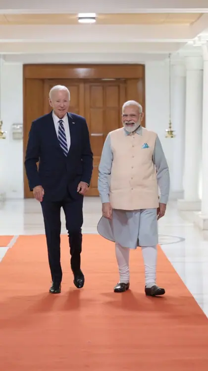 गर्मजोशी से PM मोदी ने किया स्वागत