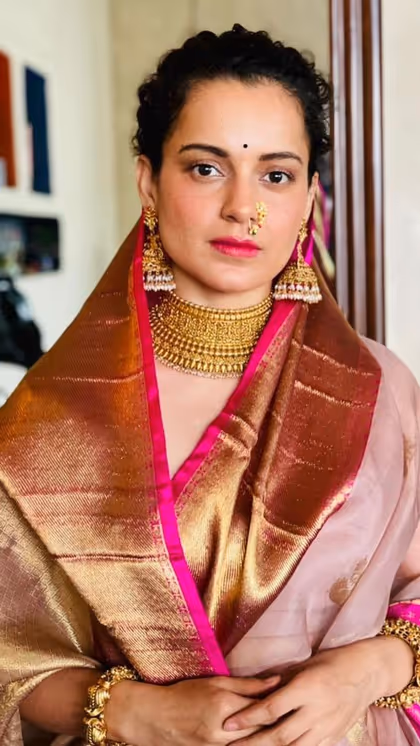 कांजीवरम साड़ी की हैं शौकीन, तो ट्राय करें Kangana Ranaut का कलेक्शन