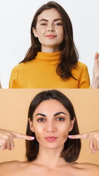 7 exercises to shed face fat & more defined jawline