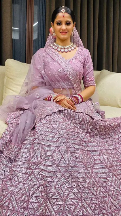 लवेंडर लहंगा