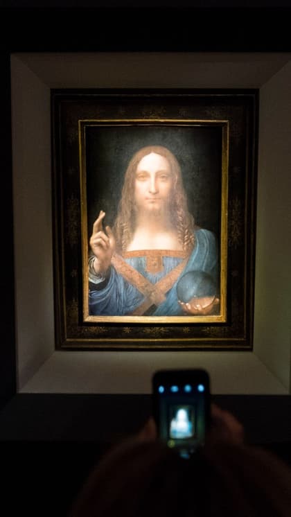 Salvator Mundi by Leonardo da Vinci.
