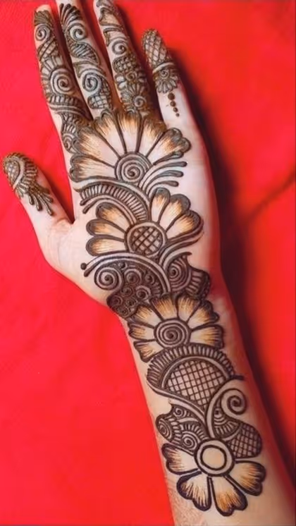 Arabic mehndi designs for karwa chauth