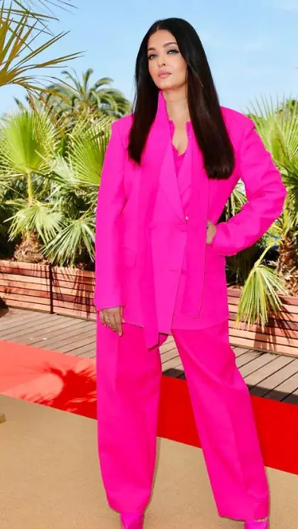 Pink monochrome Valentino pantsuit