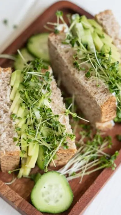 Spicy Chickpea and Cucumber Sandwich