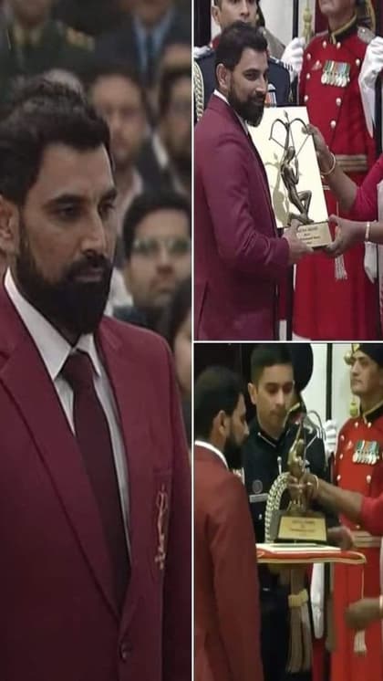 अर्जुन अवार्ड पाने वाले 58वें क्रिकेटर बने शमी! महीने की कमाई 2 करोड़