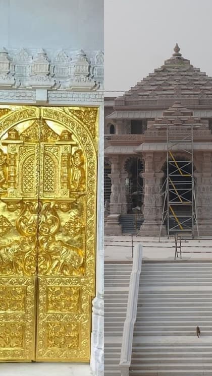 देखें राम मंदिर में 'सोने का दरवाजा', 42 'डोर' पर 100 KG सोने की परत