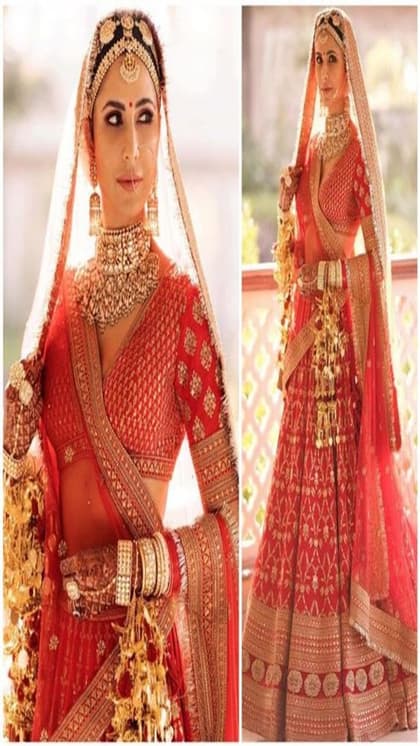 ट्रेंड से हटकर इन हसीनाओं का Bridal Look,पहना सुर्ख लाल लहंगा