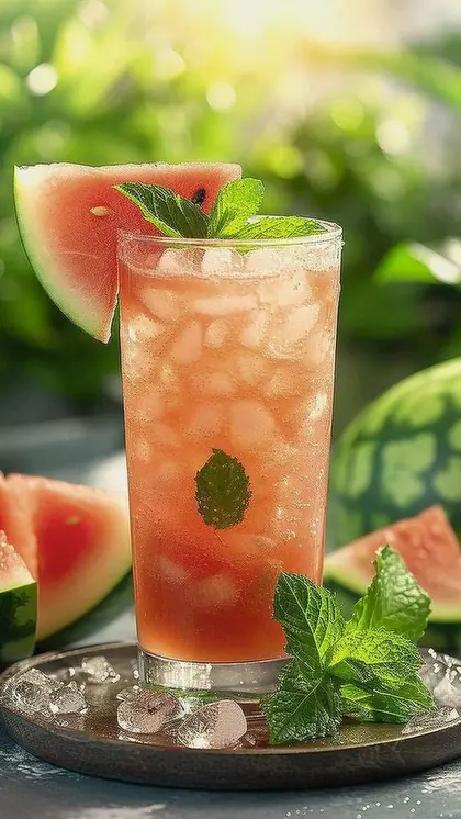 तरबूज की मॉकटेल (Watermelon Mocktail)
