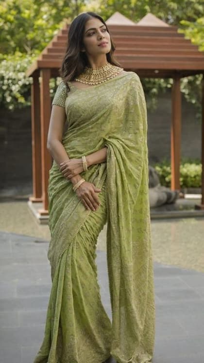 दीदी का देवर होगा दीवाना, जब पहनेंगी Malavika Mohanan की साड़ियां