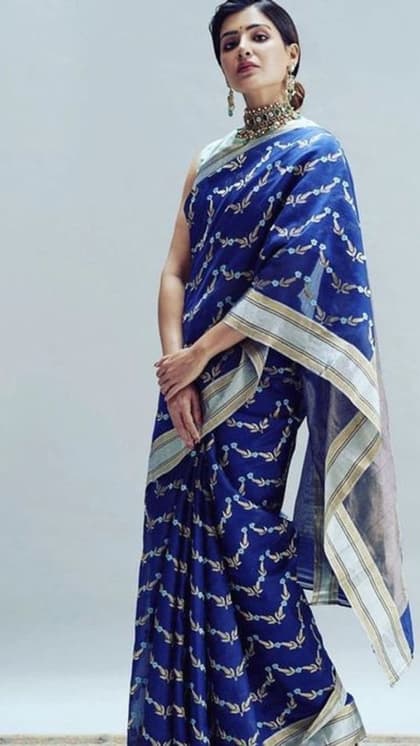 ब्लू साड़ी