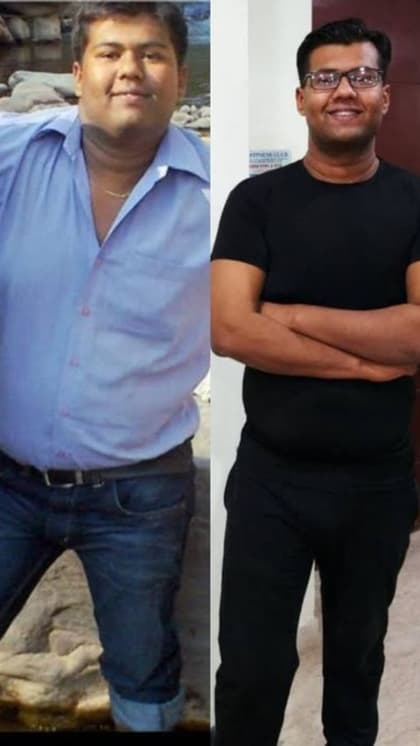 OMG ! 180 दिन में शख्स ने घटाया 50 किलो वजन कम, Diet से हटाया सफ़ेद चीज़