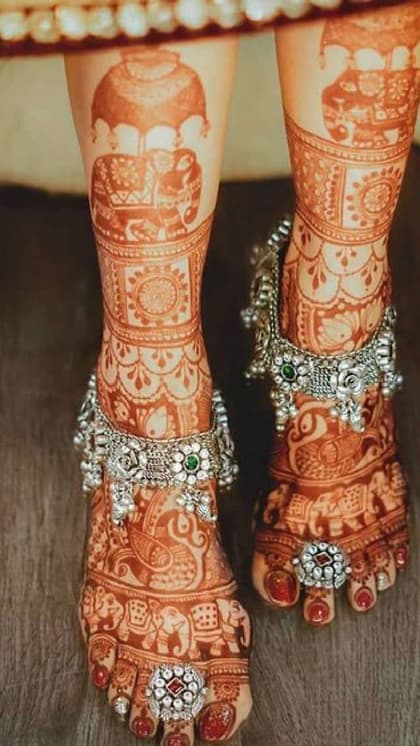2. दुल्हन पायल डिजाइंस