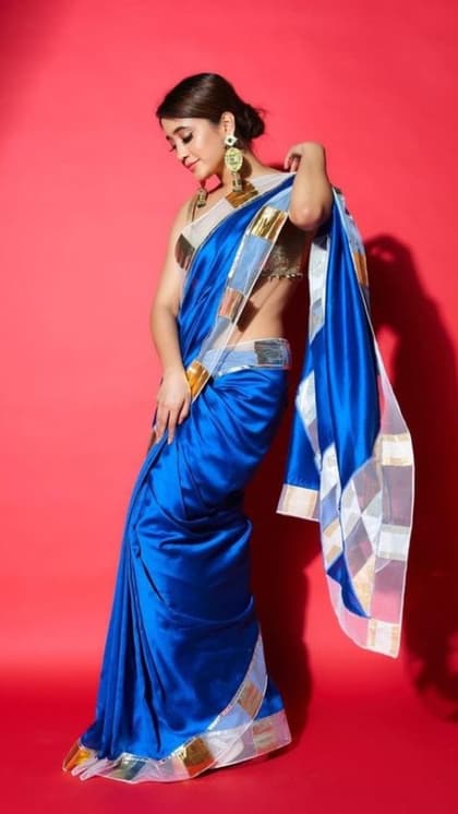 ब्लू हैंडलूम साड़ी (Blue Handloom Saree)