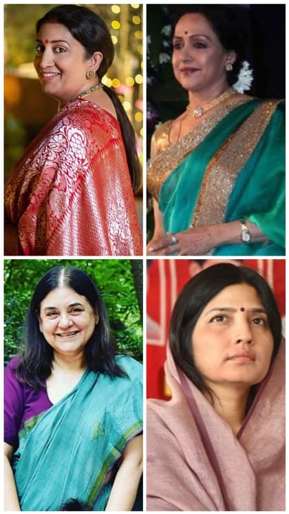 ठाठ के साथ फैशन में नंबर 1 UP की ये नेत्रियां,लाखों की साड़ी और...