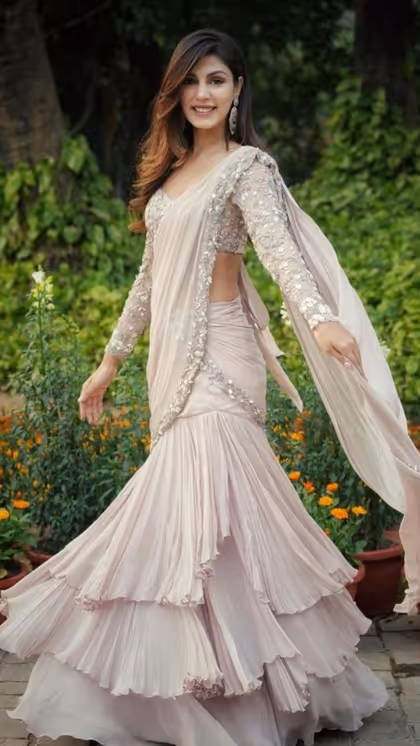 शरारा साड़ी