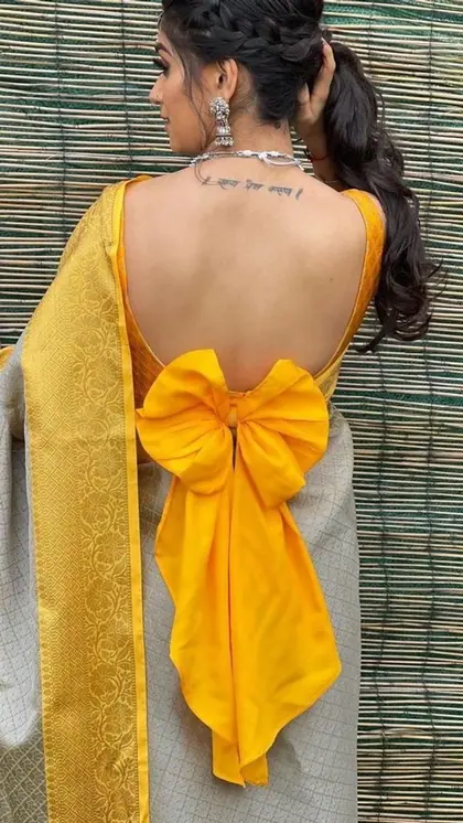 पतिदेव कहेंगे 'हुस्न तेरा तौबा-तौबा', जब पहनेंगी 8 Bow Blouse Design