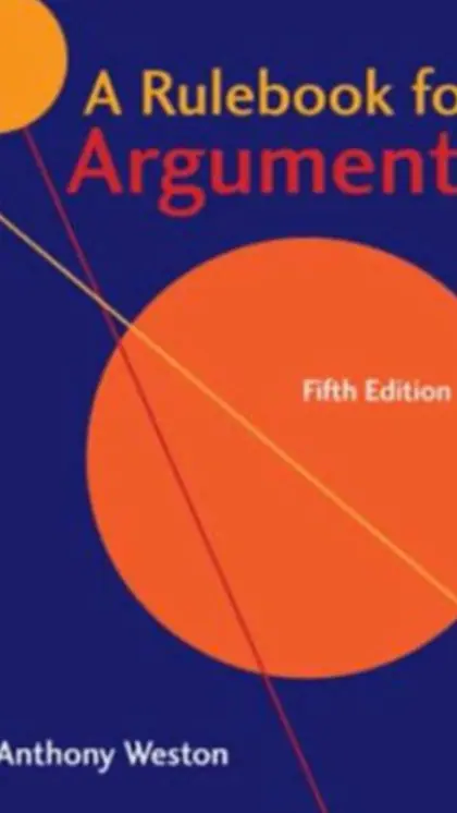 "A Rulebook for Arguments" by Anthony Weston