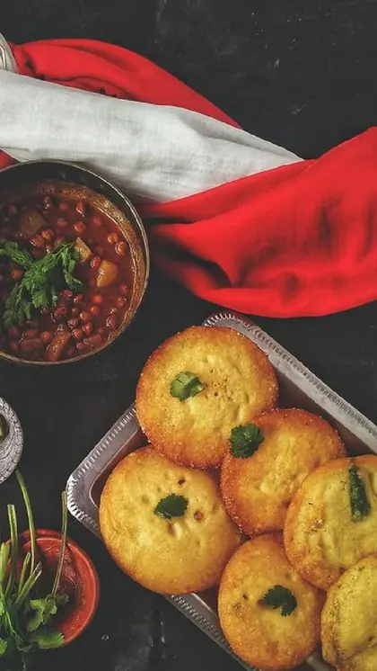 धुस्का और चना