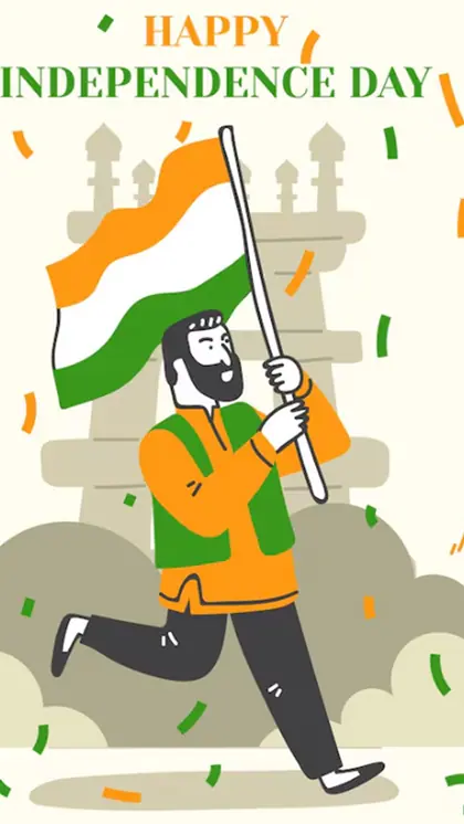 Why was freedom declared at the stroke of midnight on August 15, 1947