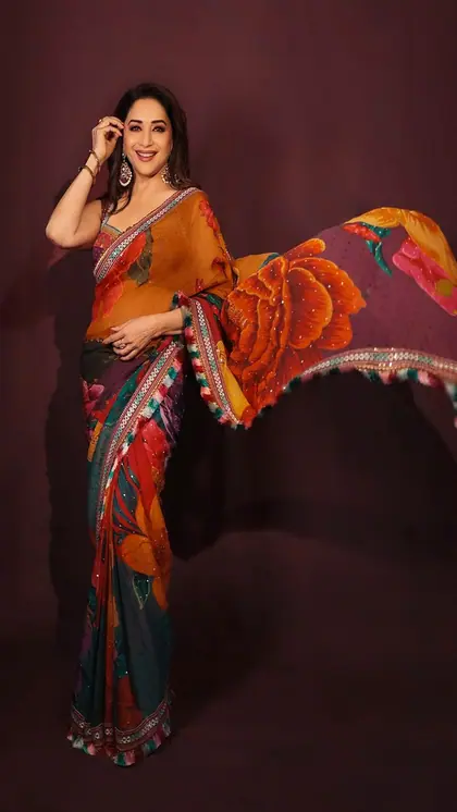 Floral Print Saree