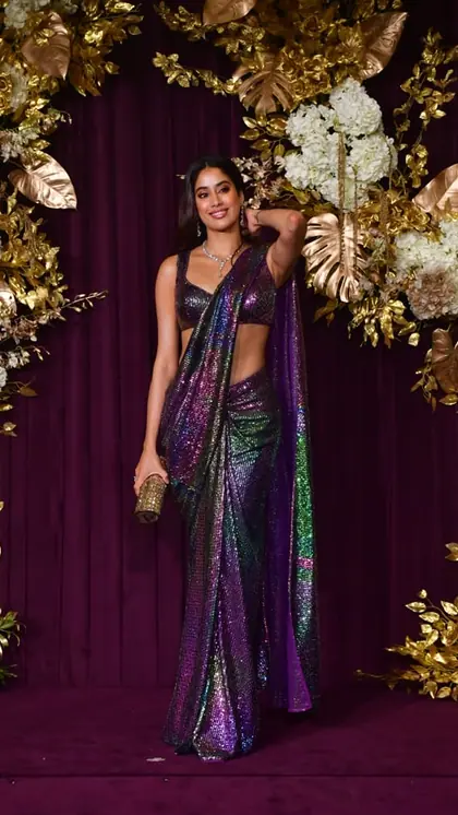 Metallic Sequin Saree