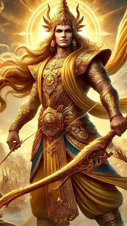 Arjun's Attachment to Gandiva