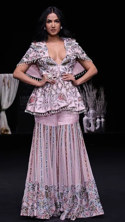Unique Ajrakh Sharara Set