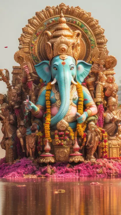 Offer Durva Grass to Lord Ganesha