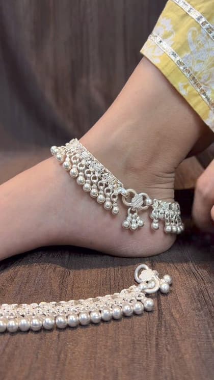 Daily Wear Chandi Ki New Payal Design Sterling Pure Silver 925