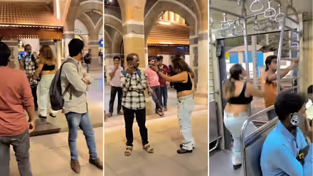Maharashtra Woman Assaults Man, Then Caught Touching Another In Viral Reel (WATCH)