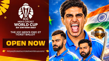 India Latest News Live: ವೇಳಾಪಟ್ಟಿ ಘೋಷಣೆ ಬೆನ್ನಲ್ಲೇ, 2027ರ ಏಕದಿನ ಕ್ರಿಕೆಟ್ ವಿಶ್ವಕಪ್ ಟಿಕೆಟ್ ಬುಕಿಂಗ್ಗೆ 'ಬ್ಯಾಲೆಟ್' ಪ್ರಕ್ರಿಯೆ ಆರಂಭ - ಅರ್ಜಿ ಸಲ್ಲಿಸುವುದು ಹೇಗೆ?