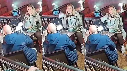 WATCH: Woman Caught Stealing Table Lamp From Derbyshire Bar in CCTV Footage, Video Goes Viral