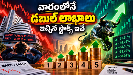 Top 5 Stocks: ఇన్వెస్టర్లకు పండగే పండగ.. క్రాష్ మార్కెట్‌లోనూ కోట్లు కురిపించిన టాప్ 5 స్టాక్స్ ఇవే