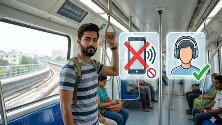 Chennai Metro: மெட்ரோ பயணிகளே உஷார்! இனி உரக்கப் பேசினாலும்.. செல்போனில் பாட்டு கேட்டால் ரூ.2,500 அபராதம்..!