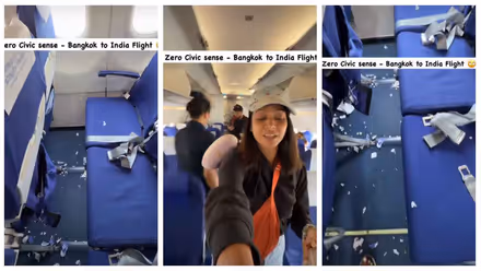 'Zero Civic Sense': Travel Blogger's Flight Mess Video Sparks Debate On Passenger Behaviour, Travel Etiquette