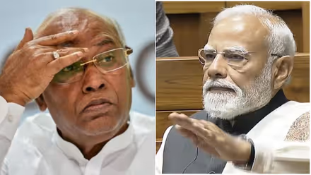 നരേന്ദ്രമോദി തീവ്രവാദിയെന്ന് മല്ലിഖാർജുൻ ഖർ​ഗേ, പിന്നാലെ തിരുത്തിപ്പറച്ചിൽ; മോദി ഭയപ്പെടുത്താൻ ശ്രമിക്കുന്നു എന്നാണ് ഉദേശിച്ചതെന്ന് വിശദീകരണം