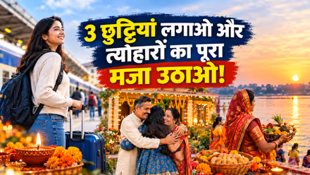 दिवाली-छठ पर घर जाने का सॉलिड प्लान! सिर्फ 3 छुट्टियां अप्लाई करें और पाएं पूरे 11 दिन का हॉलिडे ब्रेक