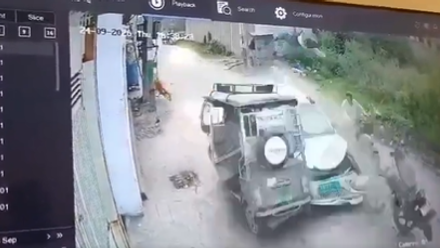 Viral CCTV Video: Speeding Car Rams Multiple Vehicles In Punjab, Biker Flung Into Air (WATCH)