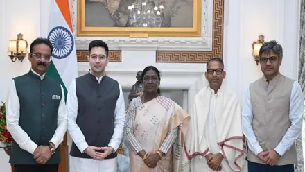 BJP's Raghav Chadha meets President, alleges vendetta by Punjab's AAP